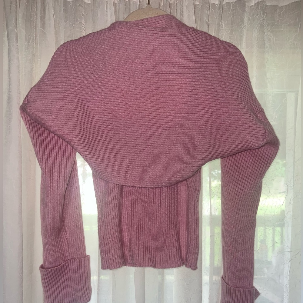 Astr Pink Ribbed Sweater - Picture 9 of 9